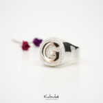 Anillo sello circular hombre